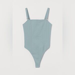 H&M G-STRING BODYSUIT in turquoise